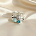 Color Stone Set Rings
