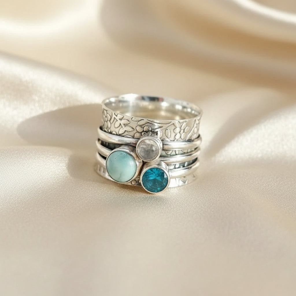 Color Stone Set Rings