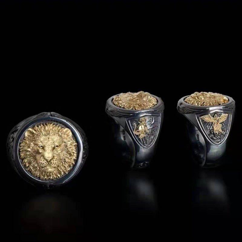 Men's Lion Head Ring