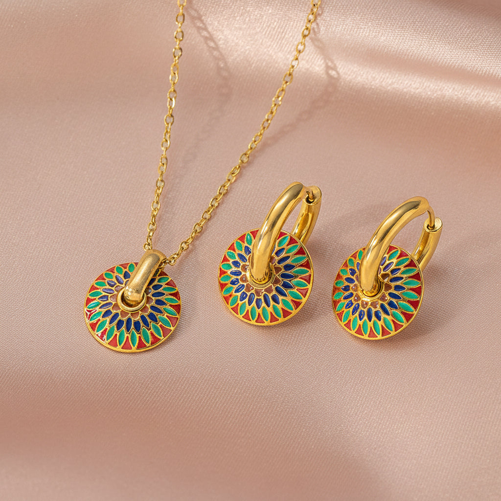 Byzantine Cloisonné Jewelry Set