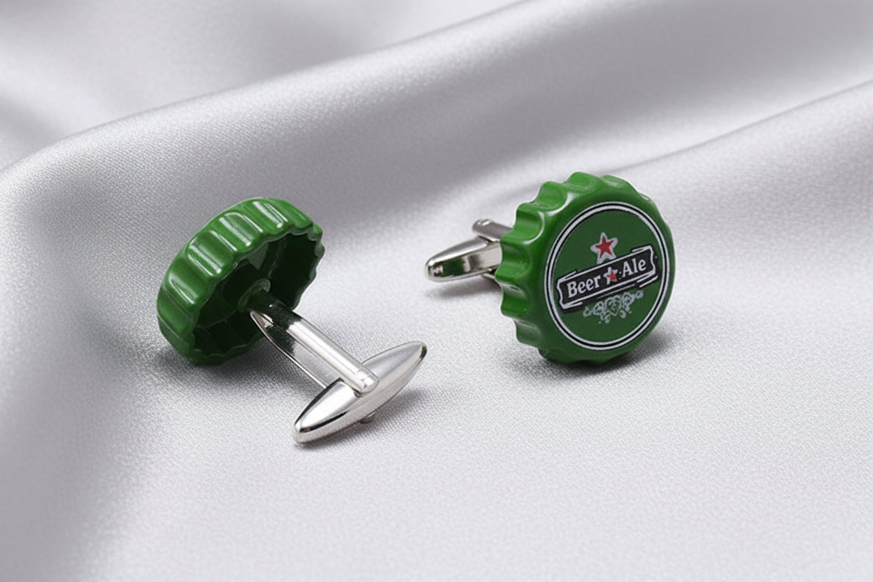 Beer Bottle Cap Cufflinks