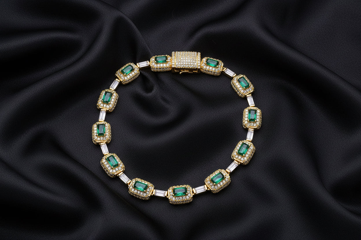 Men's European Gemstone Bracelet