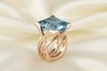 Square Blue Stone Ring