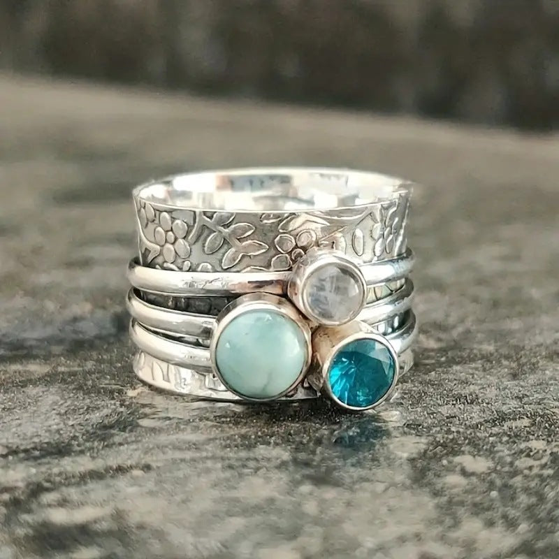 Color Stone Set Rings