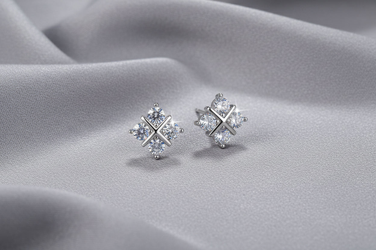Moissanite Stud Earrings