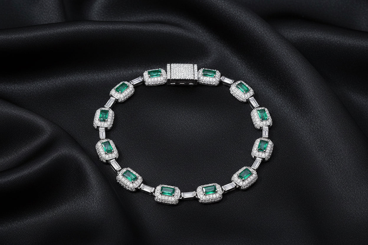 Men's European Gemstone Bracelet