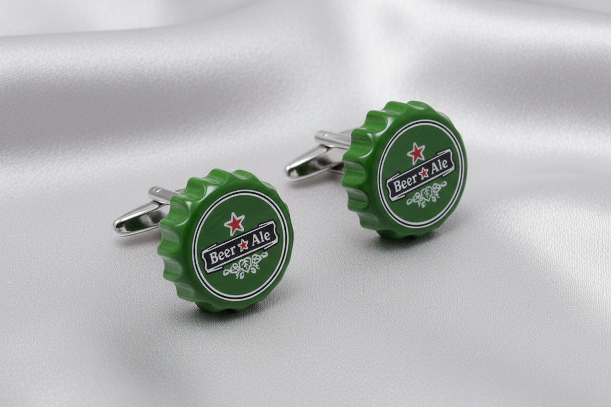 Beer Bottle Cap Cufflinks