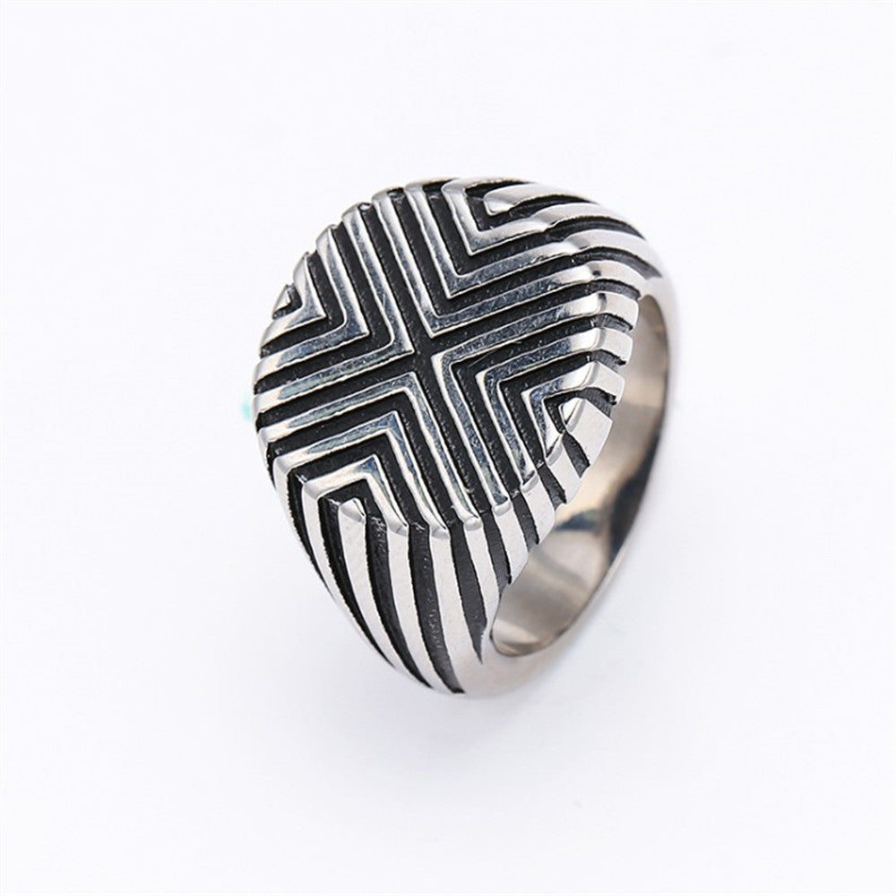Cross Retro Punk Ring