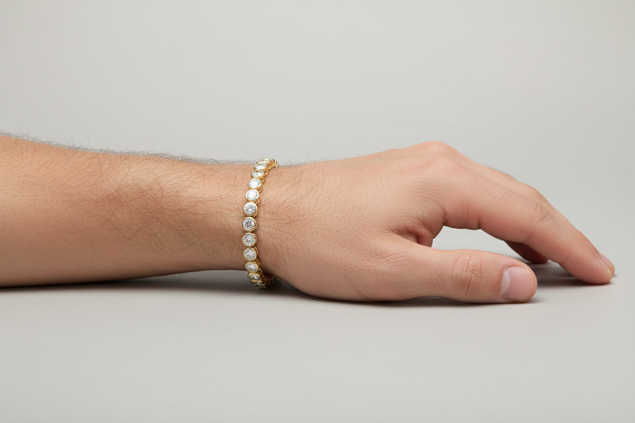 Bezel Set Tennis Bracelet