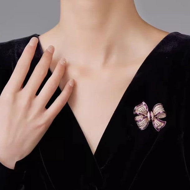 Bow Alloy Brooch