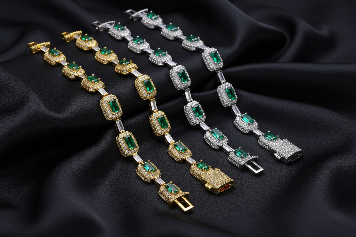 Men's European Gemstone Bracelet
