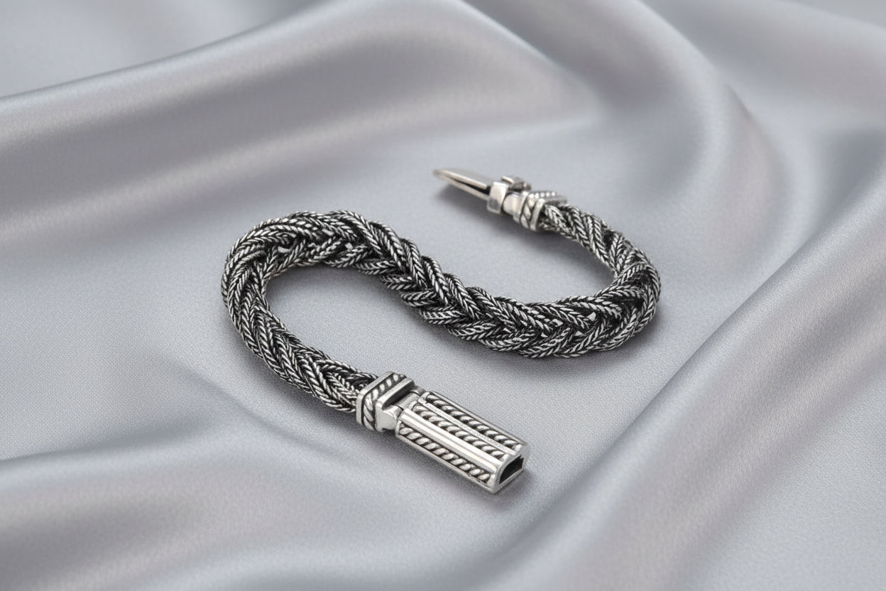 Woven Fox Tail Bracelet