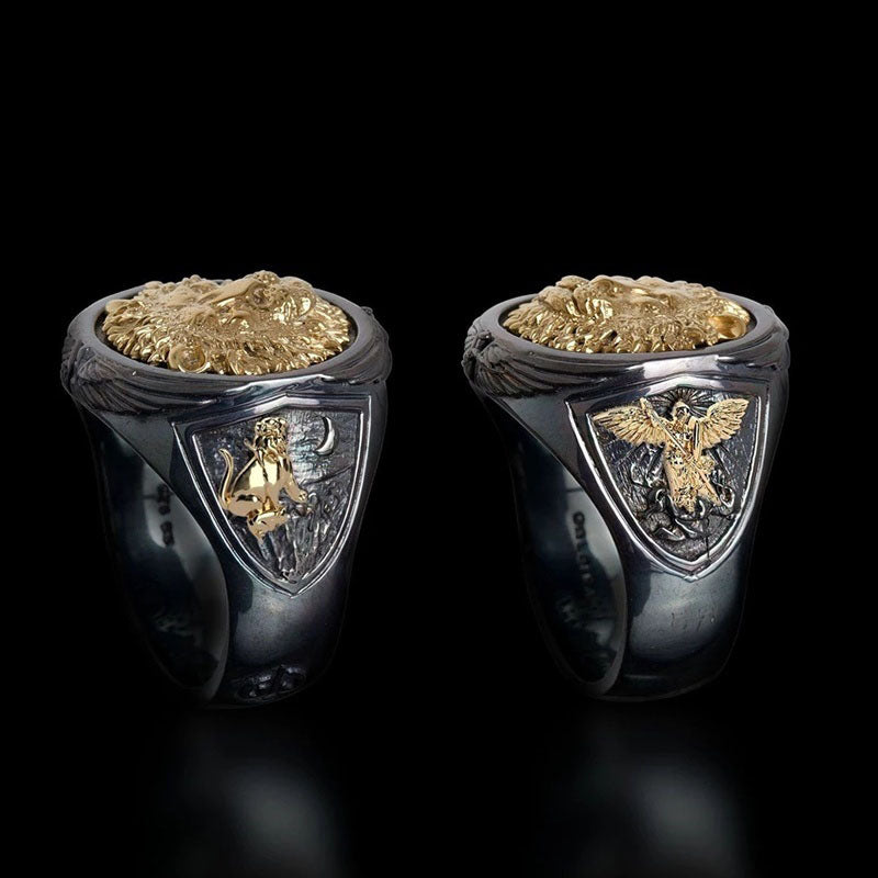 Men's Lion Head Ring