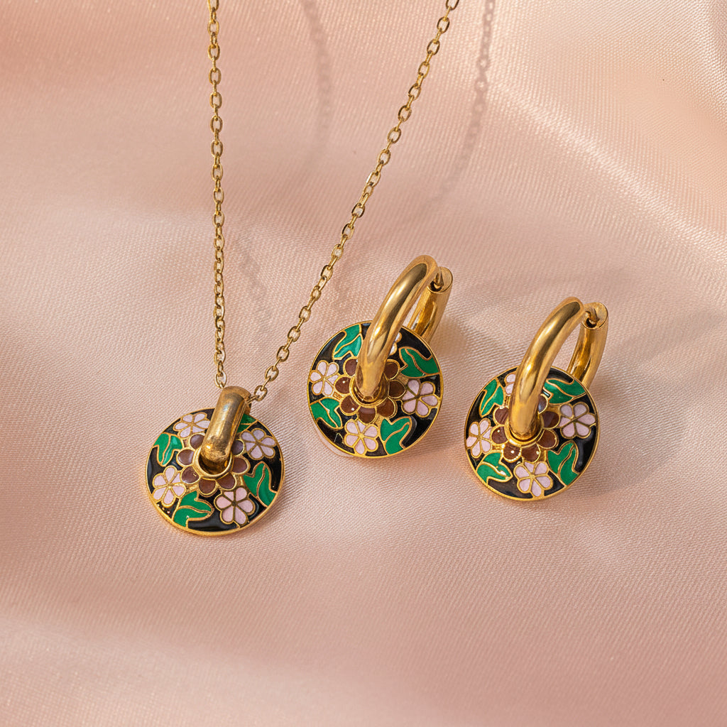 Byzantine Cloisonné Jewelry Set