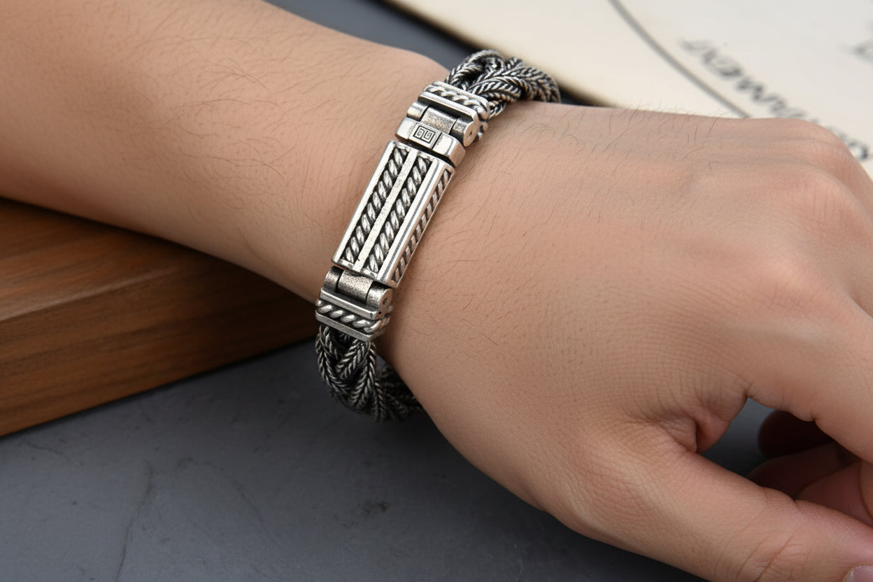 Woven Fox Tail Bracelet