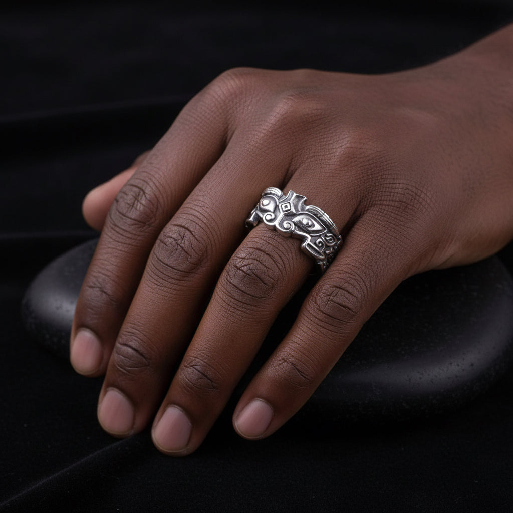 Warrior Mask Ring
