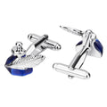 Blue Ink Bottle Enamel Cufflinks