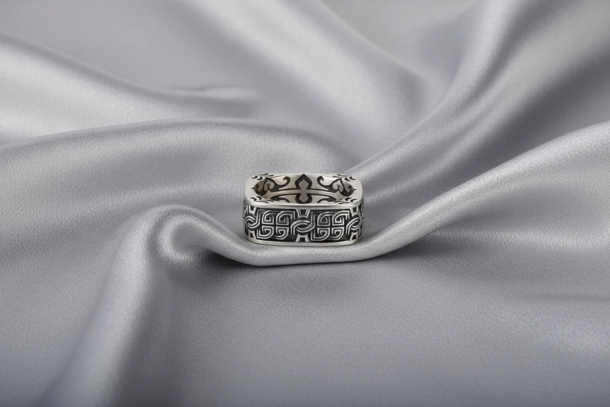 Square Round Pangu Ring