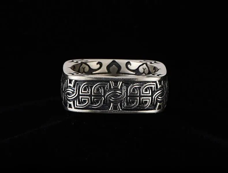 Square Round Pangu Ring