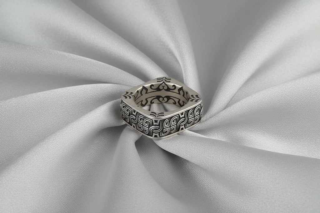 Square Round Pangu Ring
