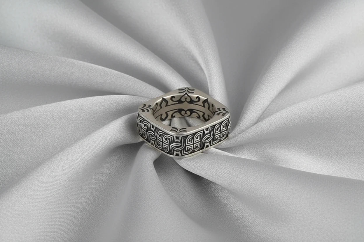Square Round Pangu Ring