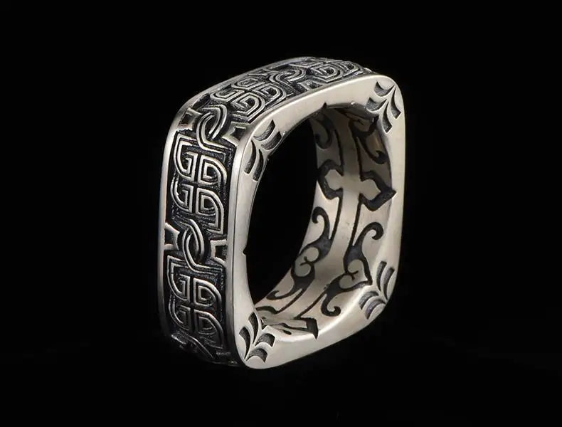Square Round Pangu Ring