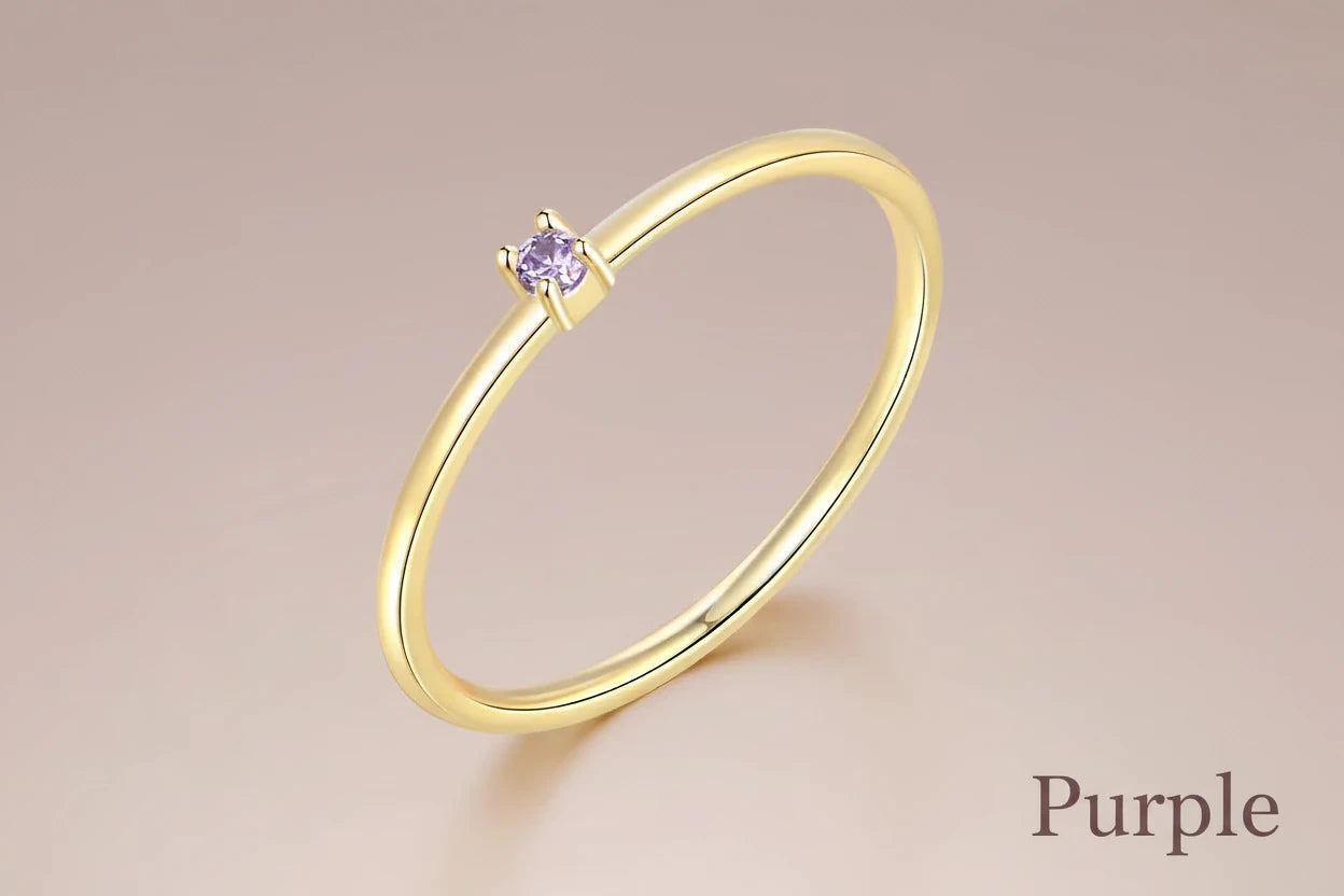 Thin Dainty Stack Rings