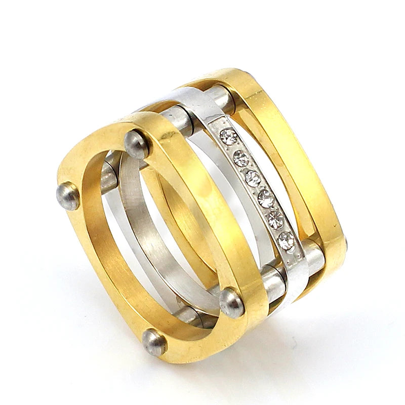 Stainless Steel Paralleled Bar Ring