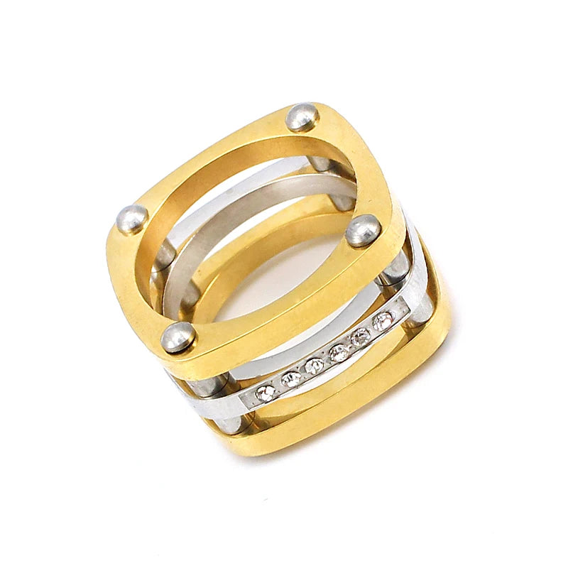 Stainless Steel Paralleled Bar Ring