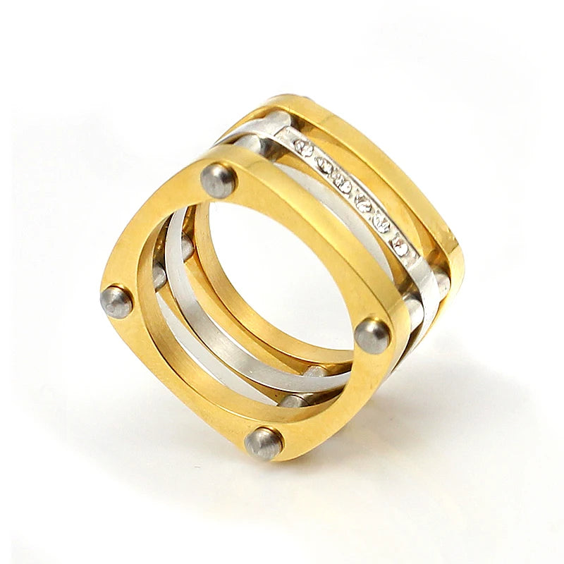 Stainless Steel Paralleled Bar Ring