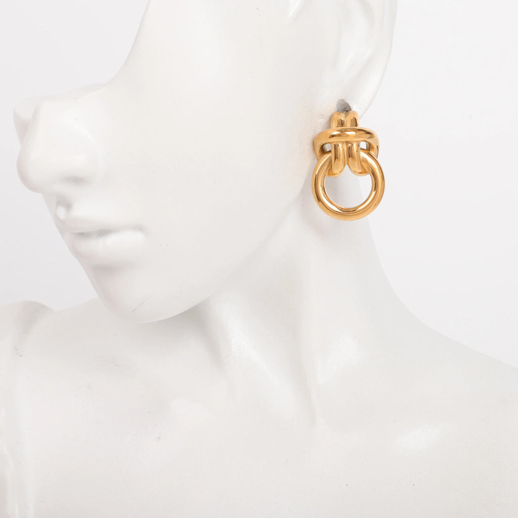 18k Gold Knot Earrings