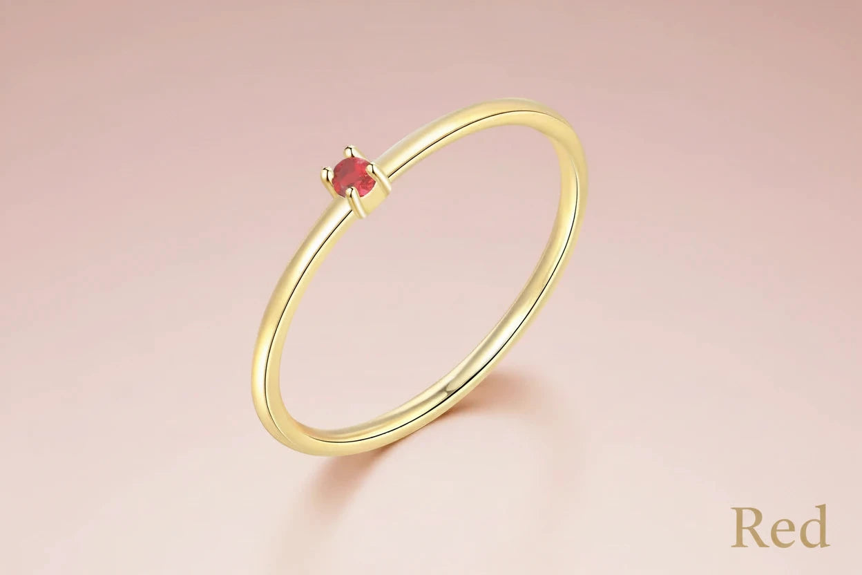 Thin Dainty Stack Rings
