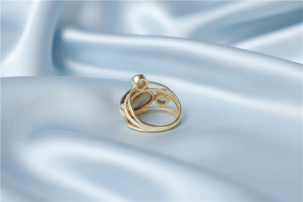 Three Rings Opal Bijoux Ring