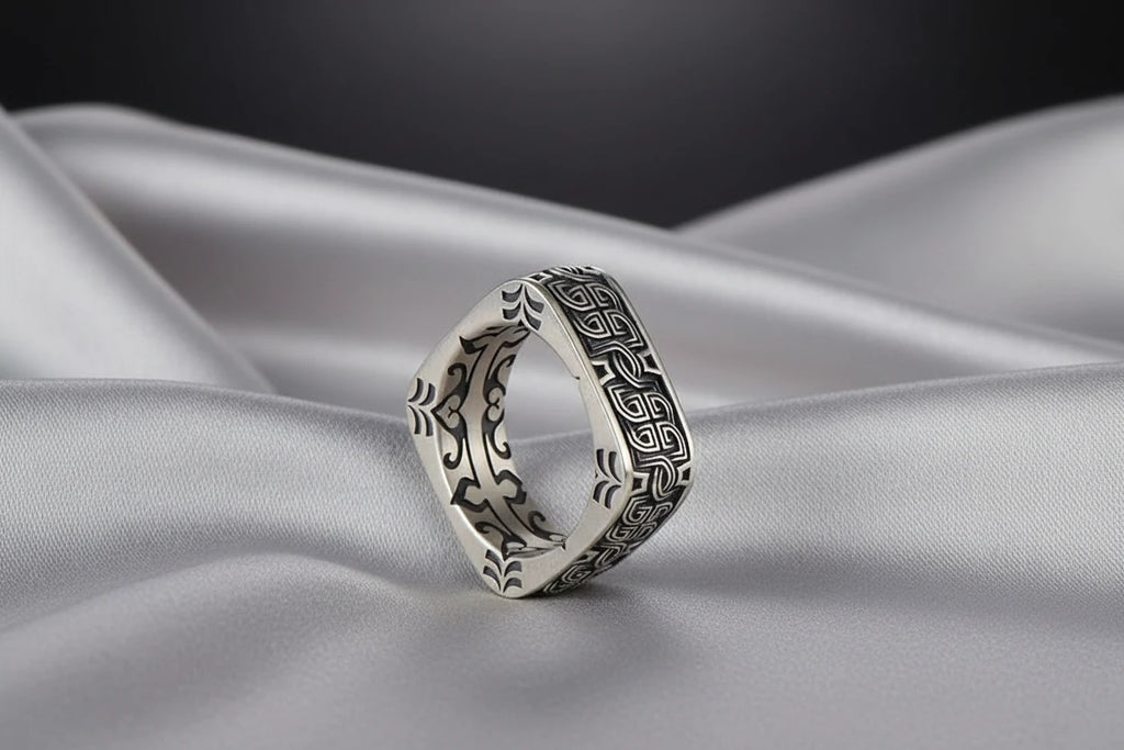 Square Round Pangu Ring