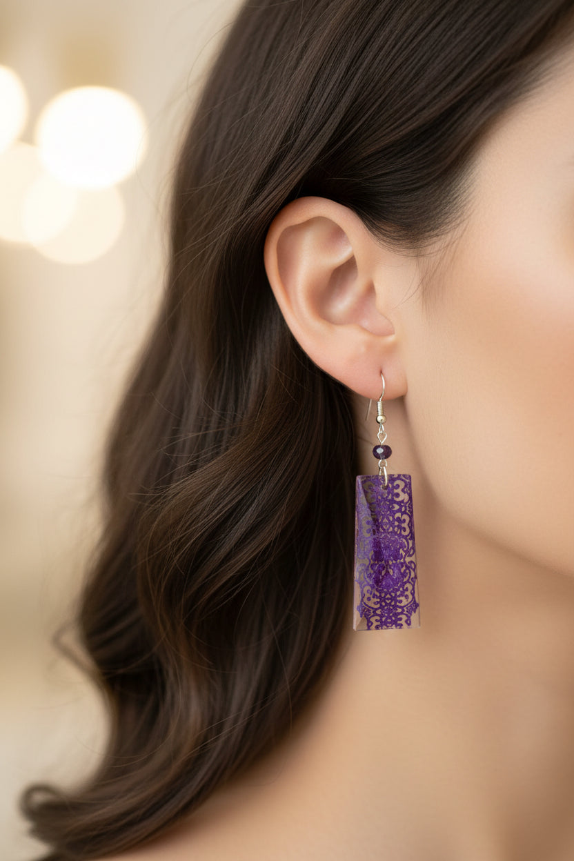 ⚜️Loopy Loops Glass Baguette Earrings