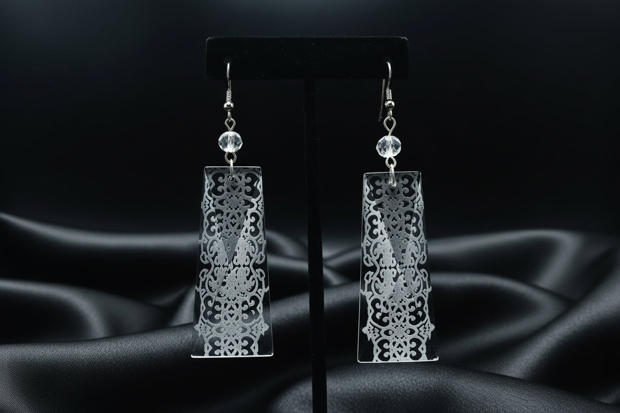 ⚜️Loopy Loops Glass Baguette Earrings