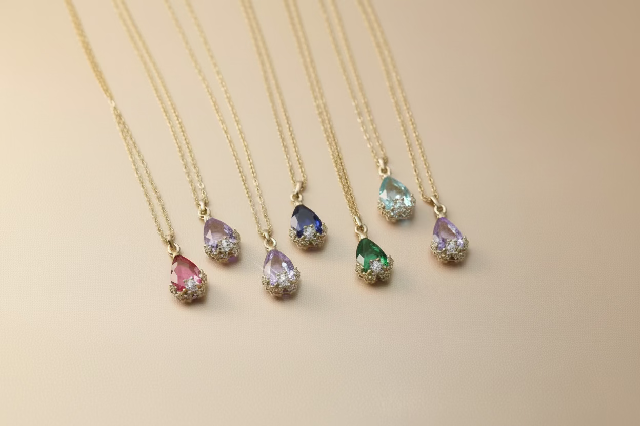 Honeycomb Gemstone Pendant 🐝