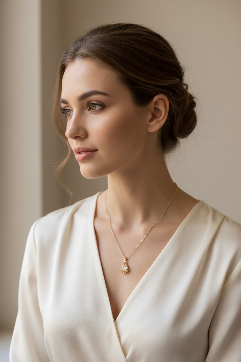 Honeycomb Gemstone Pendant 🐝