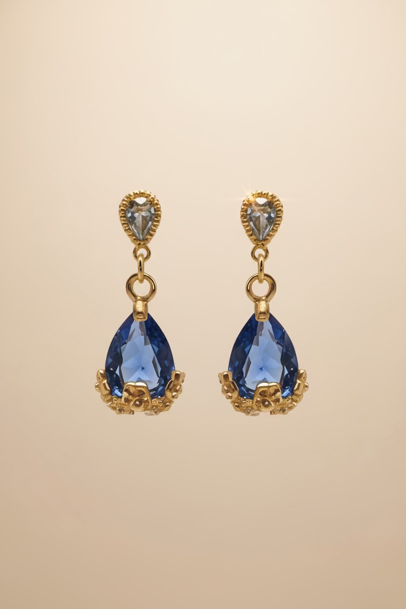 Honeycomb Gemstone Earrings 🐝