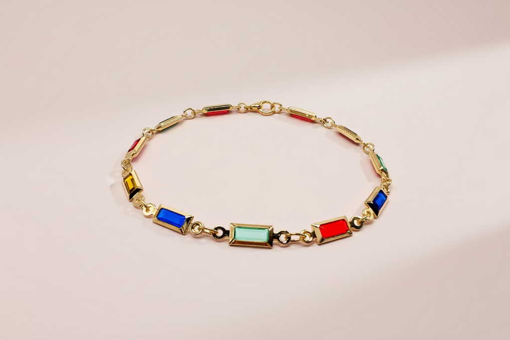 Colorful Baguette Bracelet 🐝