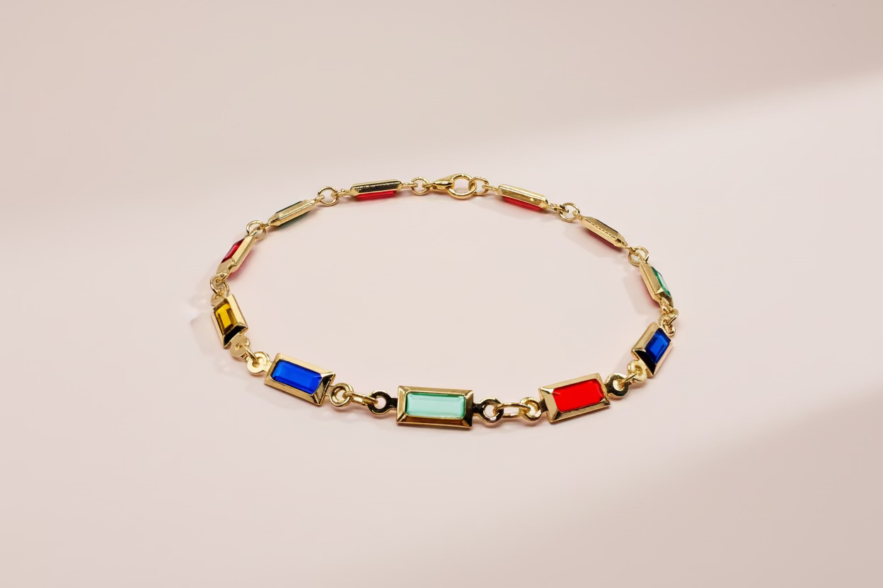 Colorful Baguette Bracelet 🐝