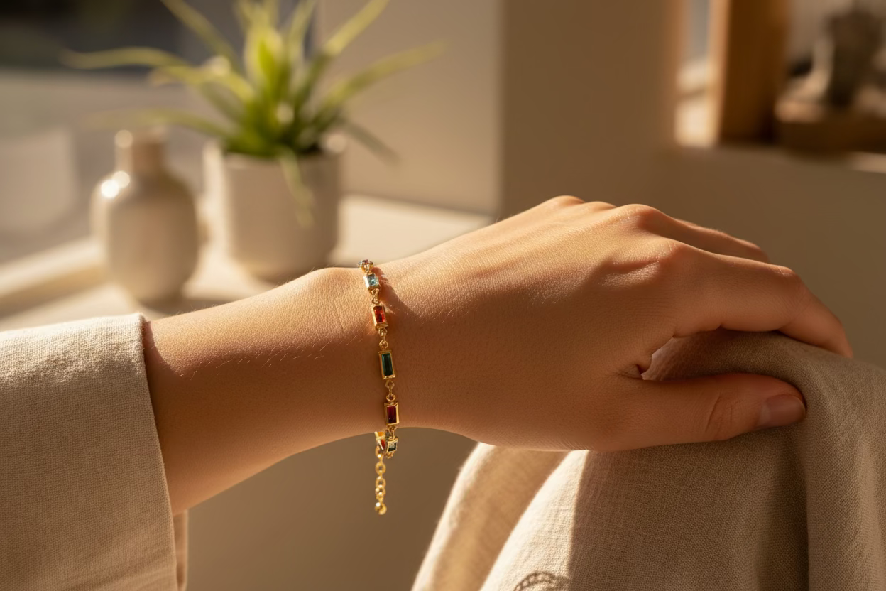 Colorful Baguette Bracelet 🐝
