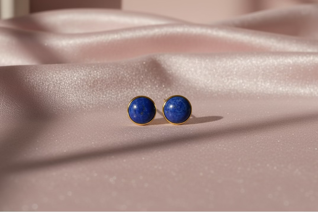 Genuine Blue Jasper Studs 🐝