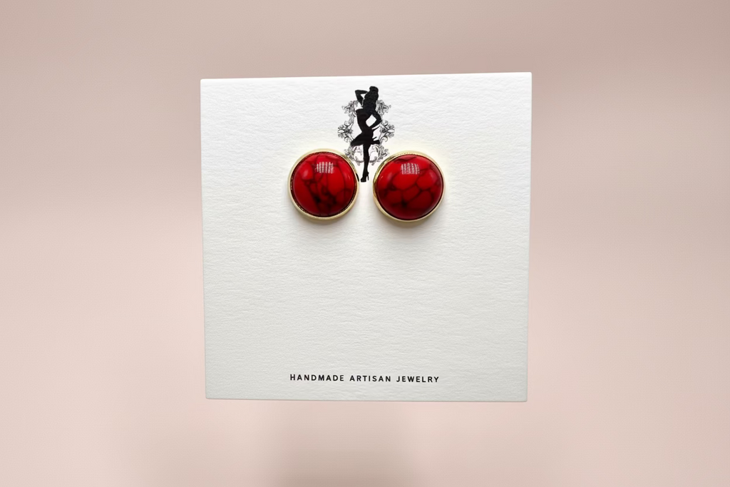 Genuine Rhodochrosite Studs 🐝
