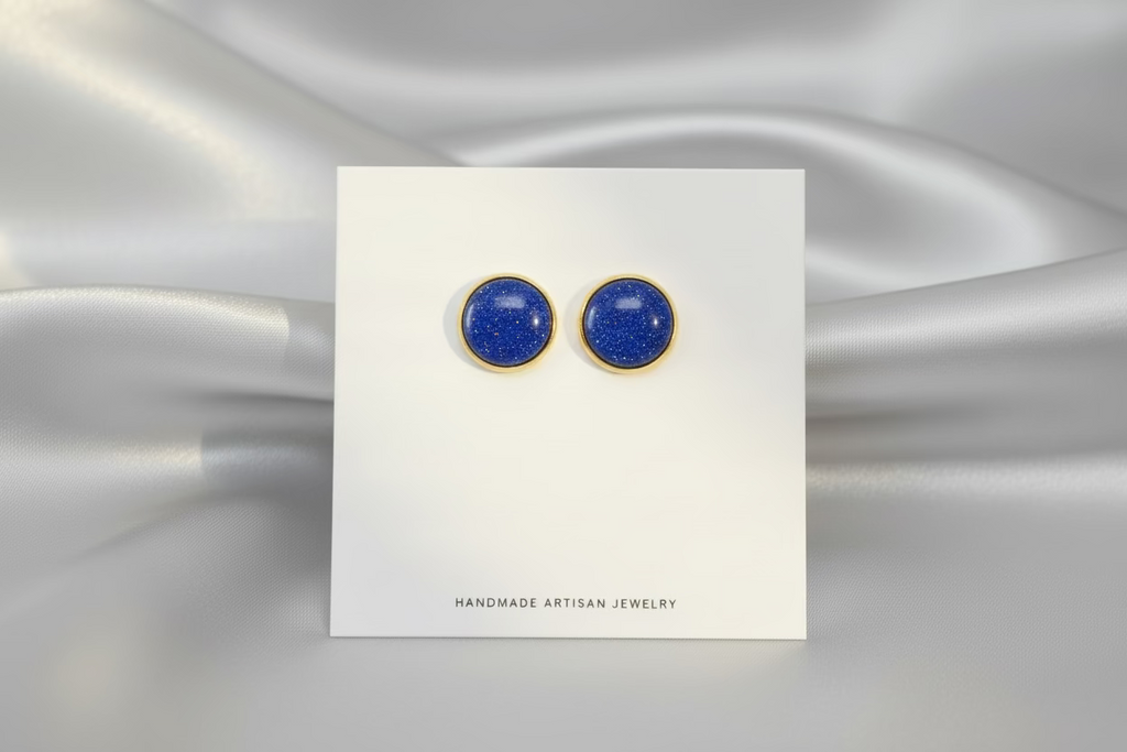 Genuine Blue Sunstone Studs 🐝
