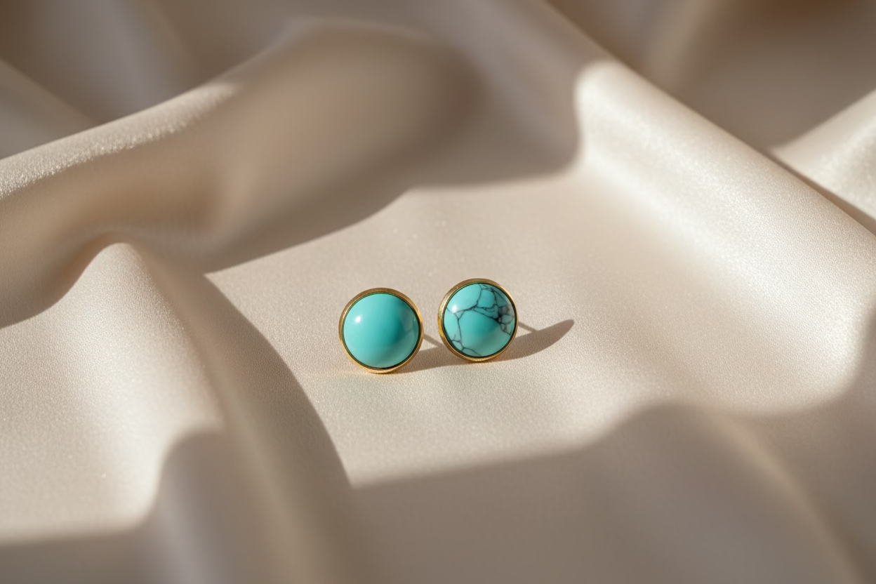 Genuine Turquoise Studs 🐝