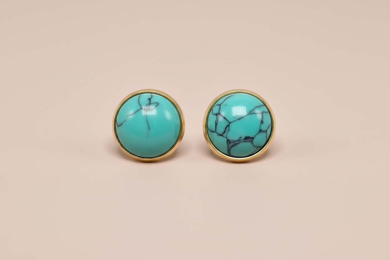 Genuine Turquoise Studs 🐝