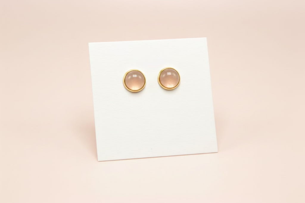 Genuine White Jade Studs 🐝