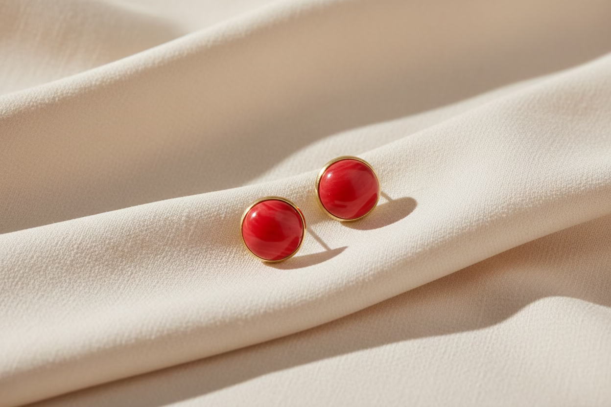 Rose Quartz Studs 🐝