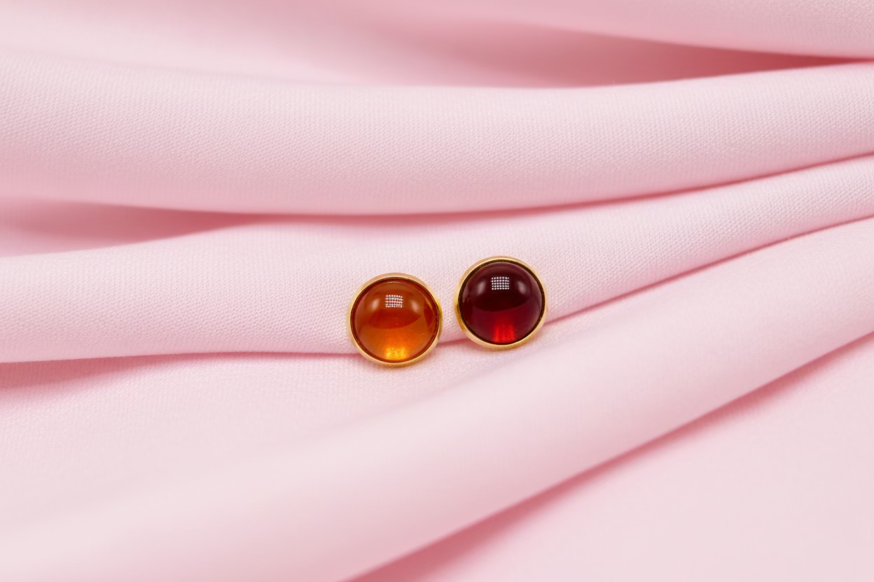 Watermelon Stone Studs 🐝